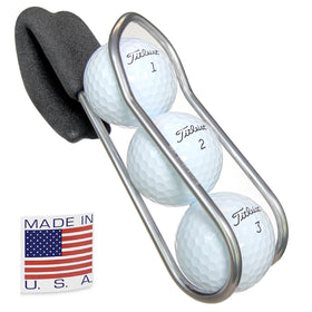 SnakeBelly golf ball holder quick-draw release for fast on-course ball changes.