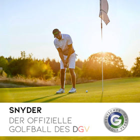 Snyder Distance Premium Golf Balls come in a 20-pack for extended practice sessions.