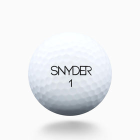 Snyder Ultra-soft 60 compression ball designed for slower swing speeds.
