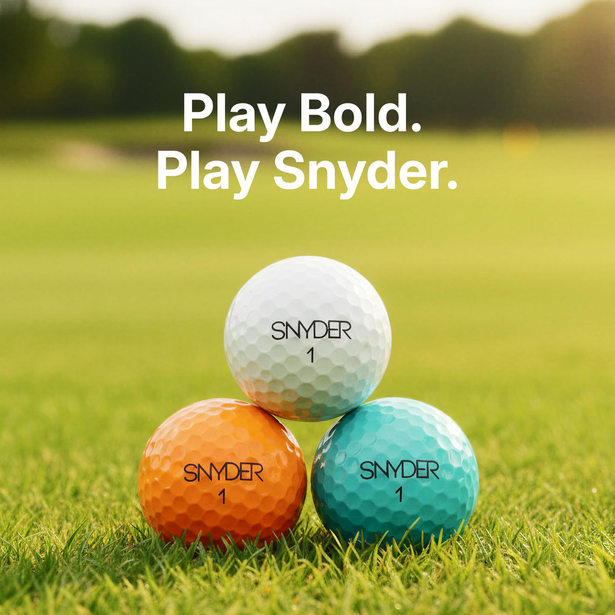 Snyder Speed Golf Ball reliable feedback after impact for easier spin control.