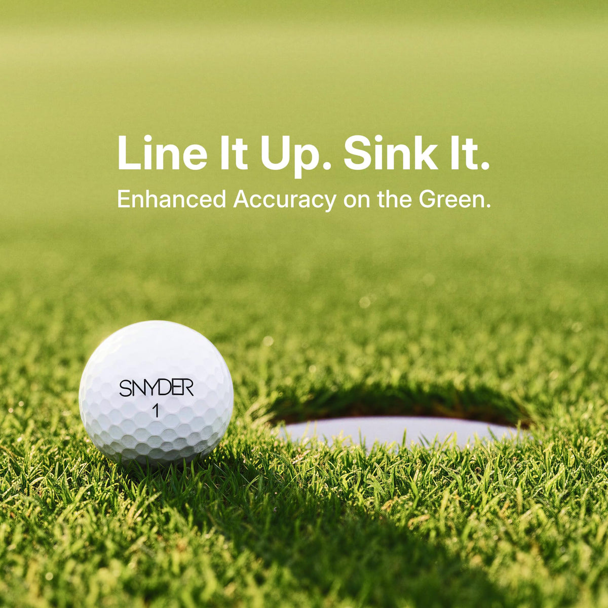 Snyder Speed Golf Ball improves distance off tee with durable construction.