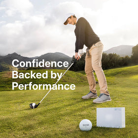 Snyder Speed Golf Ball soft-touch feel during contact for confidence on approach shots.