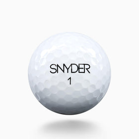 Snyder Speed Golf Ball STPE jacket visible, designed for straighter, more predictable flight.