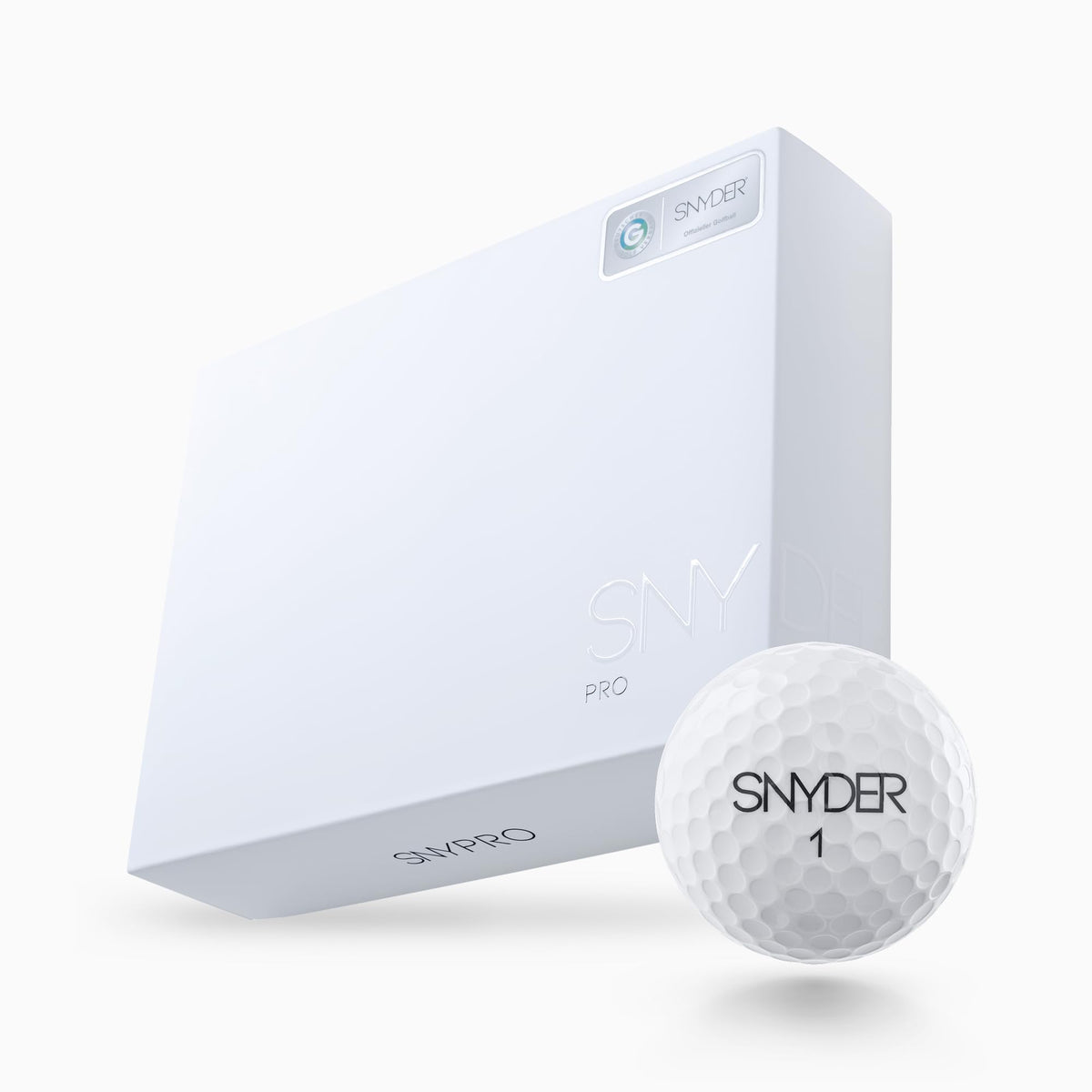 Snyder USA Pro Golf Balls with 5-piece construction for consistent feel on shots.