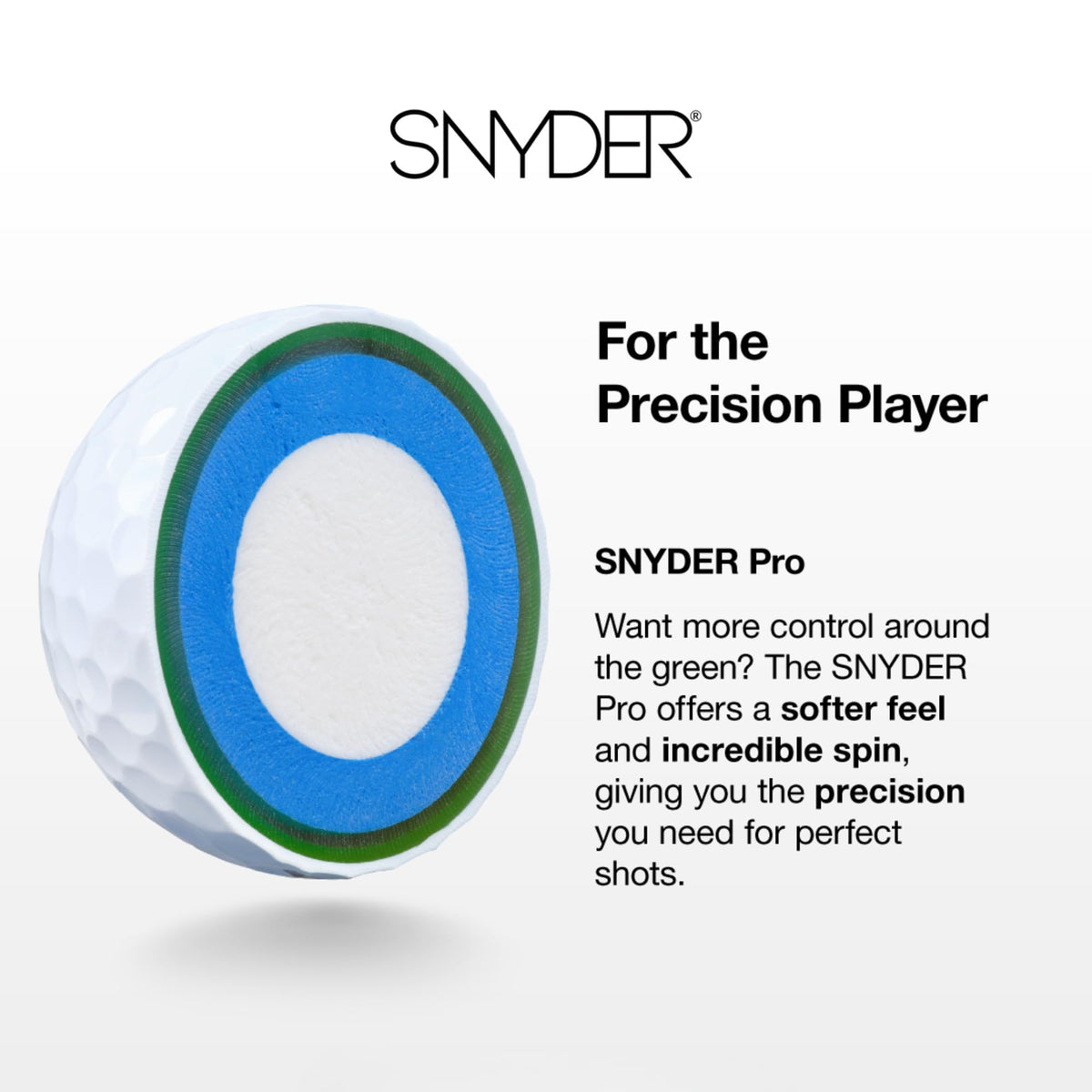 Snyder USA Pro Golf Balls training pack in a 12-pack for practice sessions.