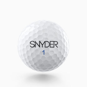 Snyder USA Pro Golf Balls urethane cover close-up highlighting durability and greenside control.