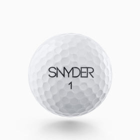 Snyder USA Pro Golf Balls with urethane cover for greenside control.