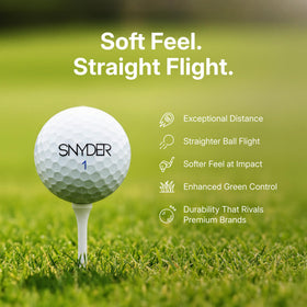 Snyder USA Pro Golf Balls white-neon green option with high visibility for practice.
