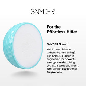 Snyder USA Speed: 80 compression for responsive feel and spin control.