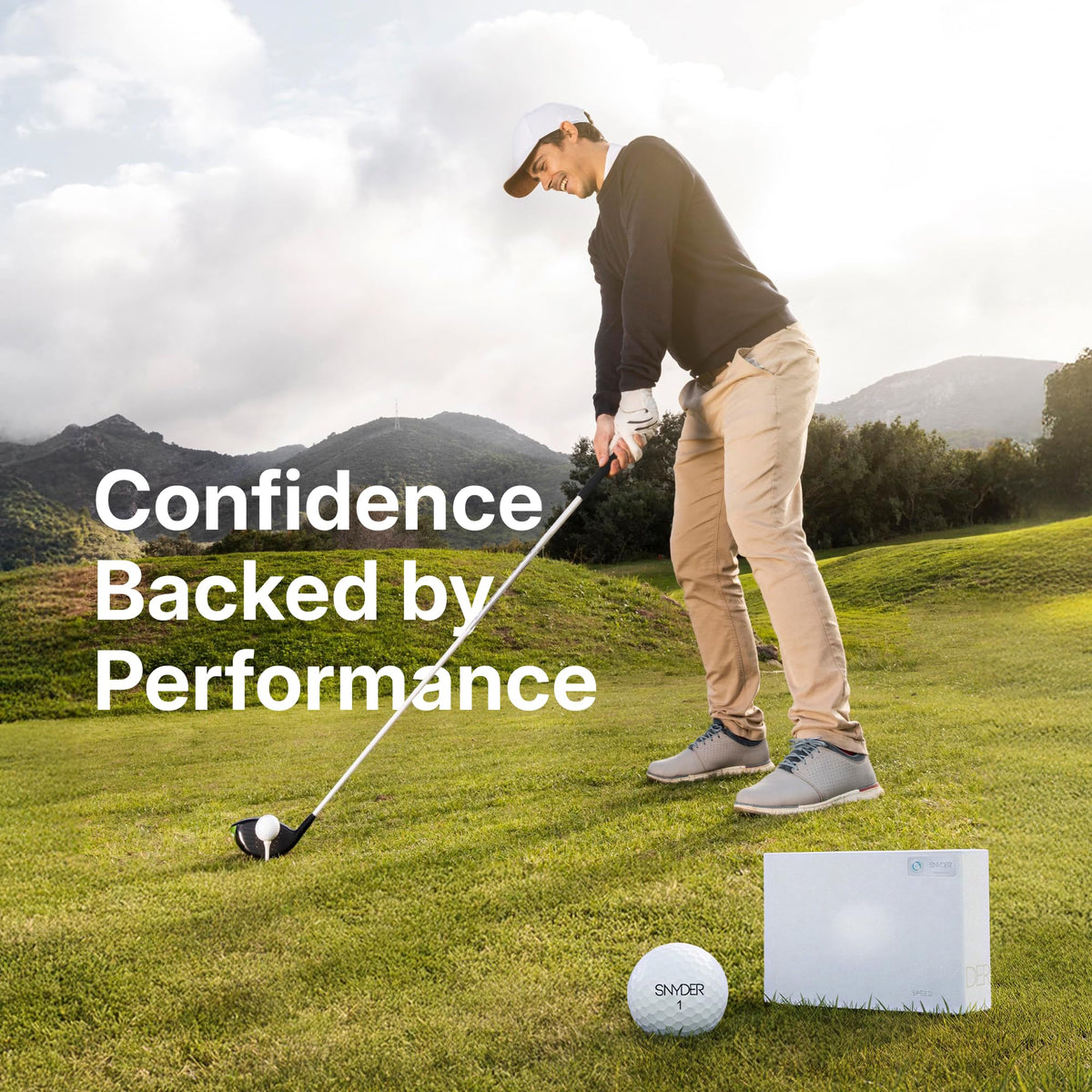 Snyder USA Speed orange ball enhances visibility on course