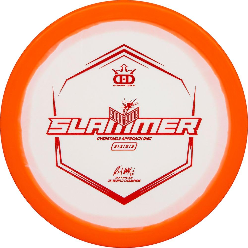 Sockibomb Slammer 173-176g weight ready for consistent flights.