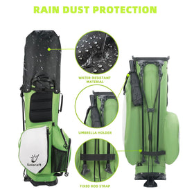 Solaraft Golf Stand Bag offers eight pockets for balls, tees, and gloves