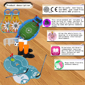 Solrowasun table game set finger soccer in action for quick, engaging play