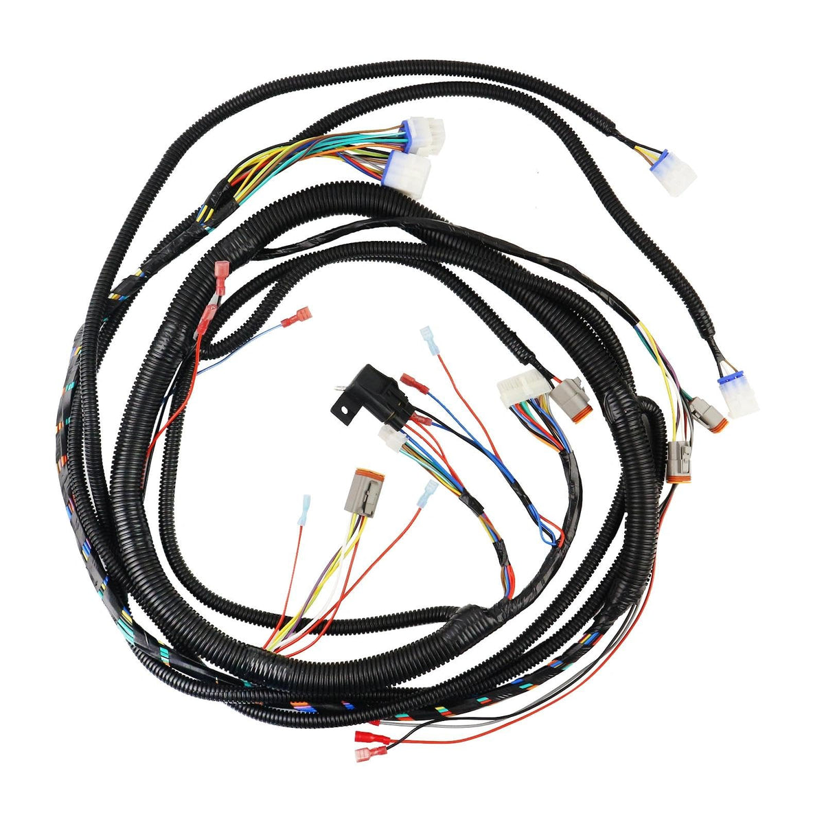 SONAKY replacement wire harness for Club Car Precedent, left-side view shows secure connectors.