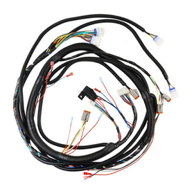 SONAKY replacement wire harness for Club Car Precedent, left-side view shows secure connectors.