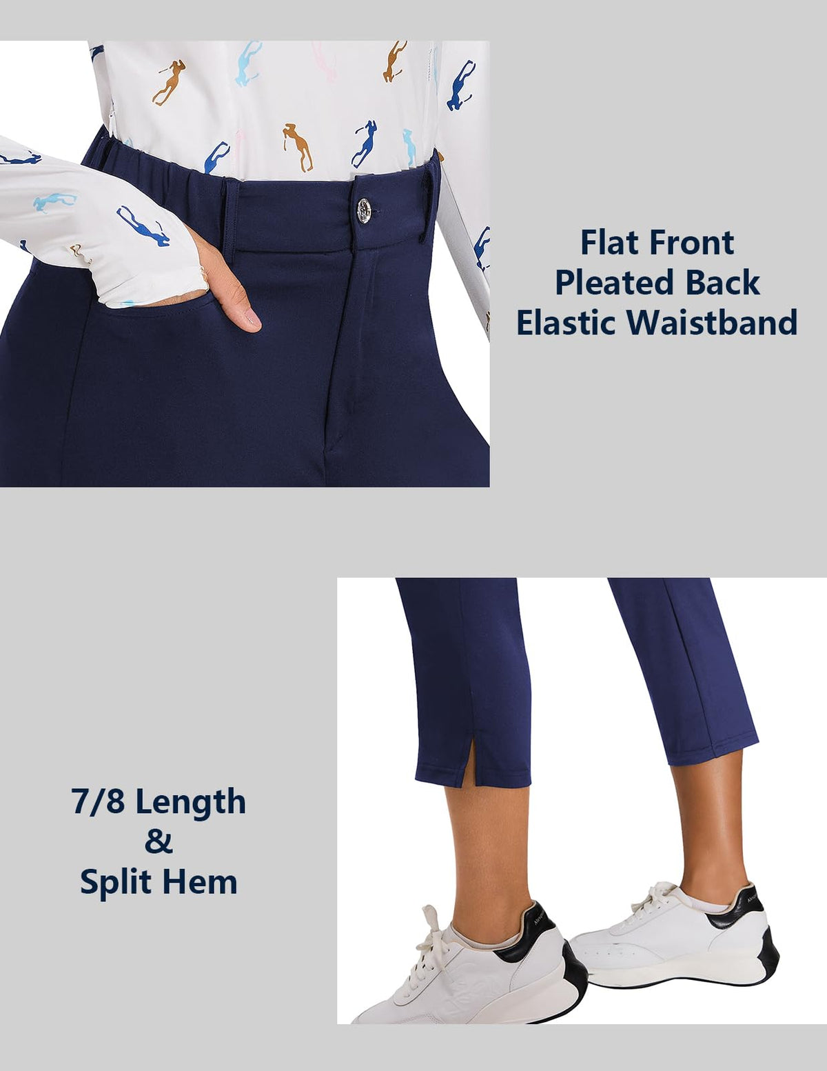 Soneven zippered thigh pocket secures essentials during a round of golf