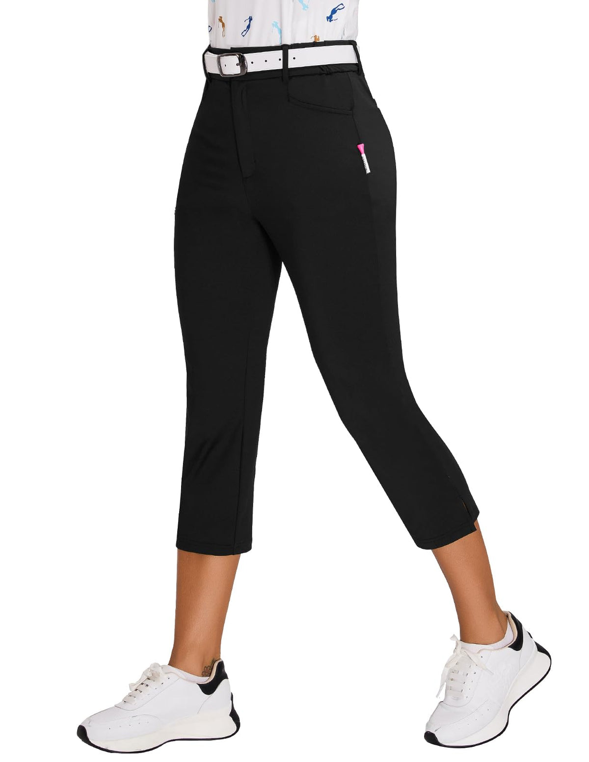 Soneven pants with back waistband pleated for a flattering fit