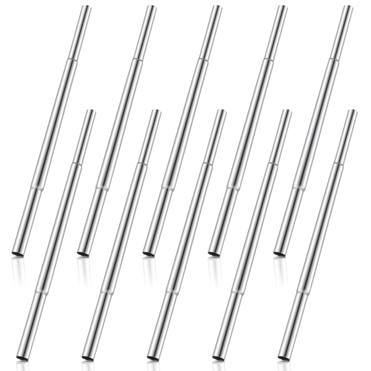 Sonwyoung 10 piece golf club extensions in steel for enhanced leverage and length