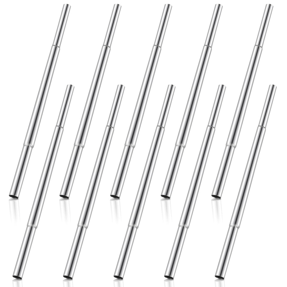 Sonwyoung 10 piece golf club extensions in steel for enhanced leverage and length