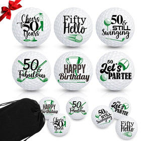 Sonwyoung six-pack 50th birthday golf balls gift set, ideal for milestone celebrations.