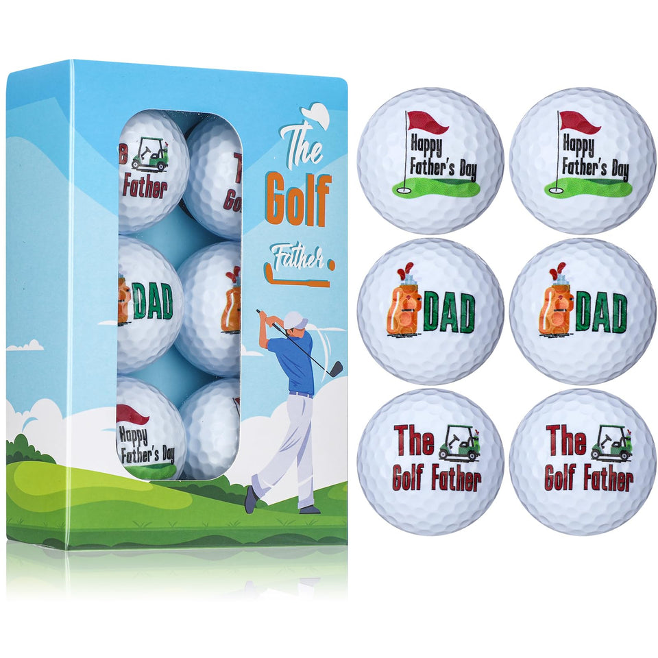Sonwyoung dad golf balls style A 6-pack for playful gifting