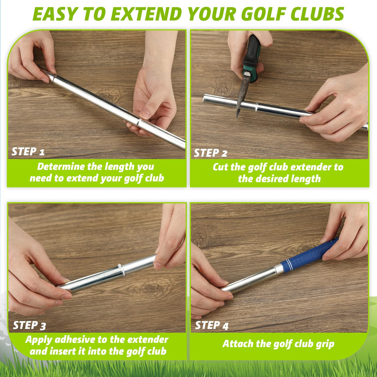Sonwyoung quick-install design lets you extend clubs in minutes.