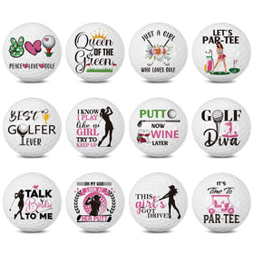 Sonwyoung retirement golf balls with varied designs for fun on the course.