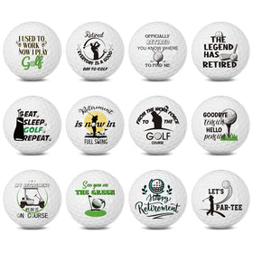 Sonwyoung retirement golf balls set featuring 12 styles for fun and variety on the course.