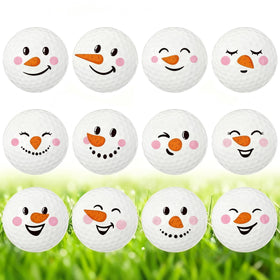 Sonwyoung snowman golf balls collection with festive design for holiday rounds