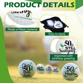 Sonwyoung standard-size golf balls are easy to grip and swing.