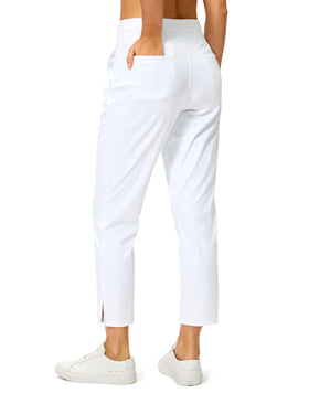 Soothfeel 7/8 stretch pants offering flexible movement for golf workouts and travel.