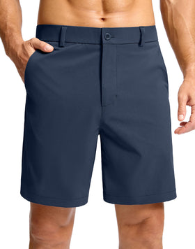 Soothfeel men's casual golf shorts with front pocket for tees and scorecards.