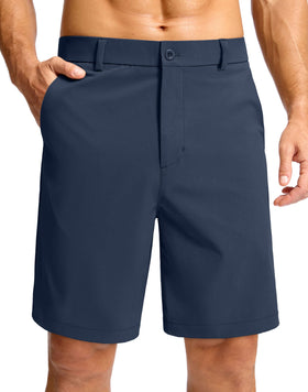 Soothfeel men's casual shorts front view, 7in inseam for versatile wear.