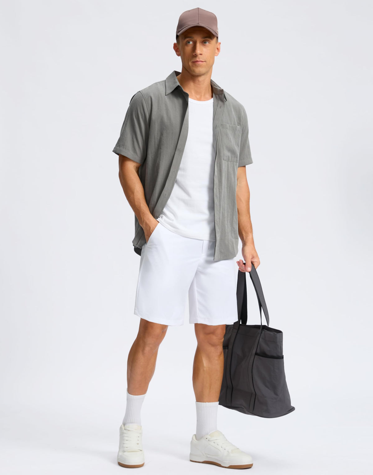 Soothfeel mens casual shorts with three pockets for essentials.
