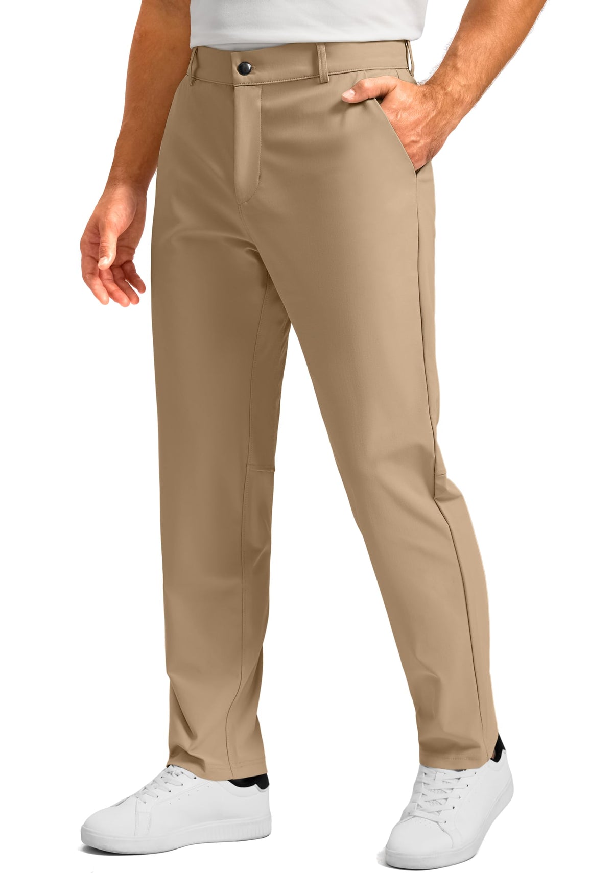 Soothfeel Mens Golf Pants front view with 5-pocket design for everyday convenience