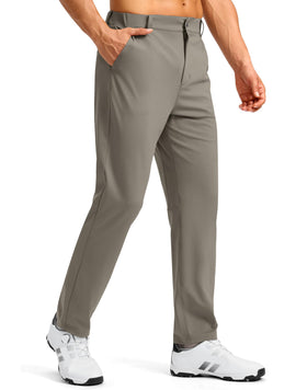 Soothfeel Men’s Golf Pants carbon dust waistband close-up highlights elastic belt loops for flexible fit.