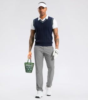Soothfeel men's golf pants feature four pockets for secure essentials.