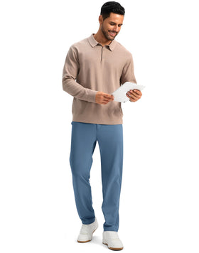 Soothfeel fabric provides moisture-wicking stretch for all-day comfort