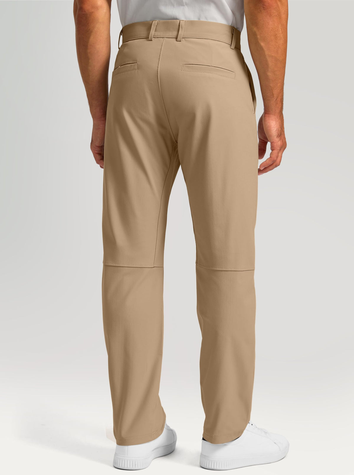 Soothfeel Mens Golf Pants stretch detail closeup emphasizing wrinkle resistance