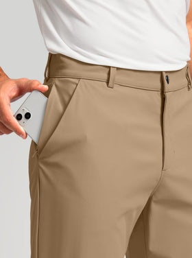 Soothfeel Mens Golf Pants zipper pocket detail for secure storage