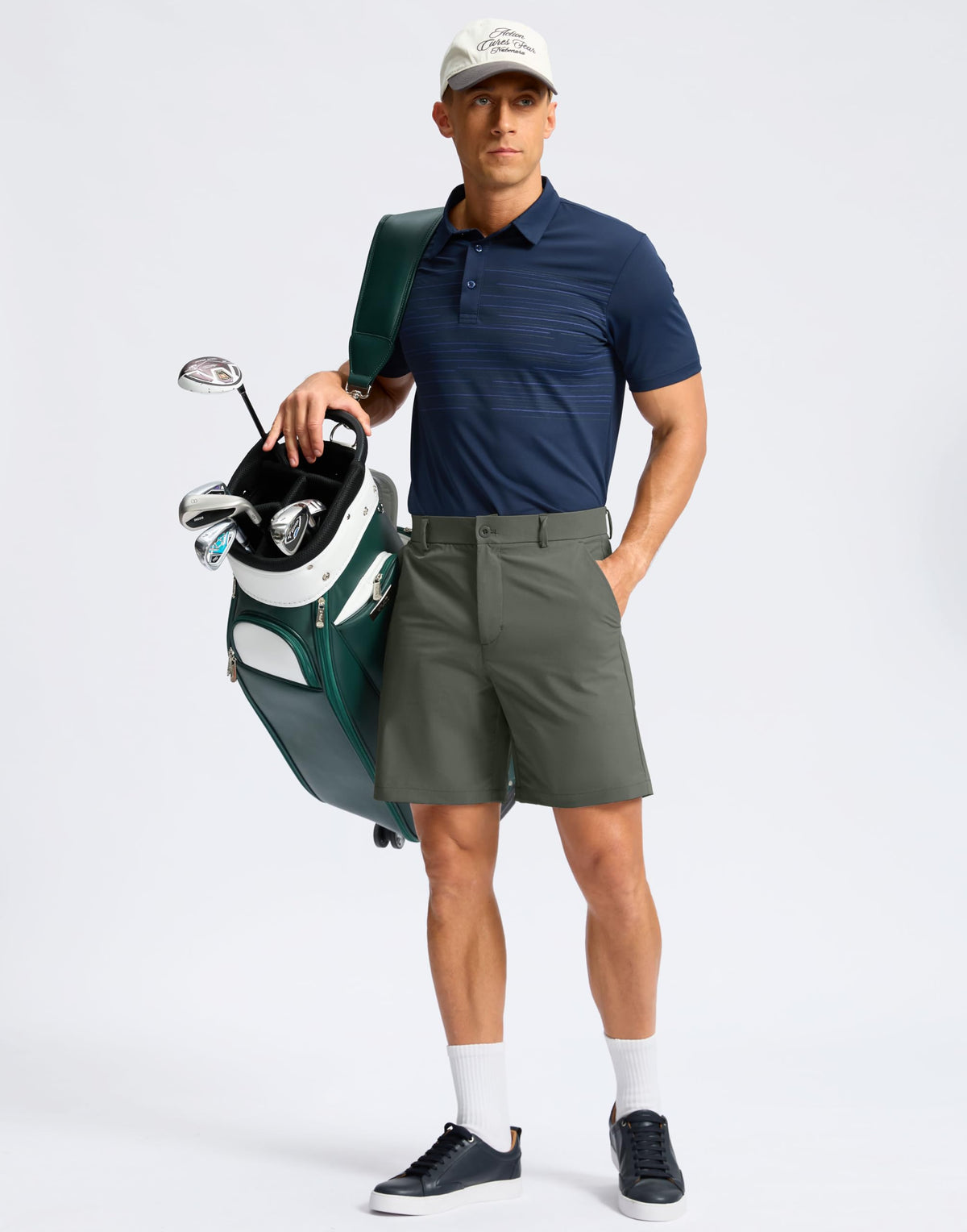 Soothfeel shorts in 11-inch inseam providing a longer, modest fit for outdoor activities.