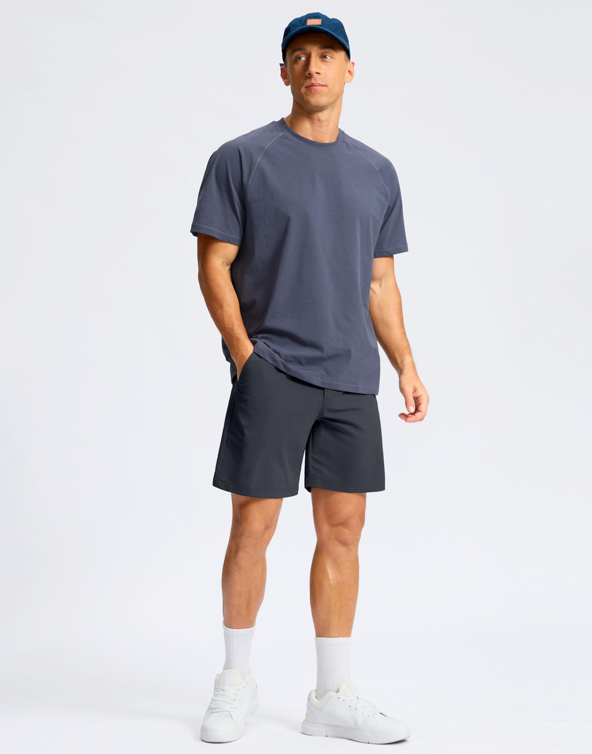 Soothfeel shorts showing three pockets, including a secure back pocket.