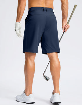 Soothfeel Men's Golf Shorts 3 pockets close-up showing secure storage for tees and balls.