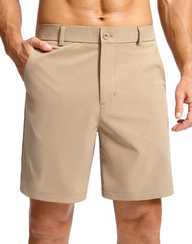 Soothfeel men's golf shorts 7-inch front view showing breathable fabric and mobility