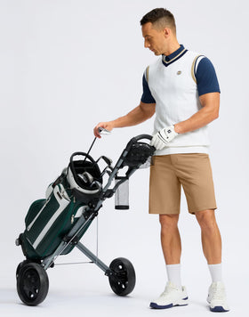 Soothfeel men's golf shorts back pocket: secure storage during rounds.