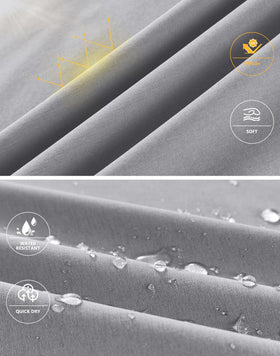 Soothfeel men's golf shorts close-up showing moisture-wicking and quick-dry performance