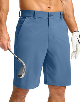 Soothfeel men's golf shorts with a flat front for a clean, versatile look on course to casual wear.