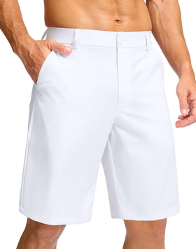 Soothfeel men's golf shorts with a flat front and lightweight fabric for easy movement on the course.