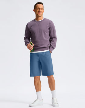 Soothfeel men's golf shorts folded display illustrate versatile daily wear.
