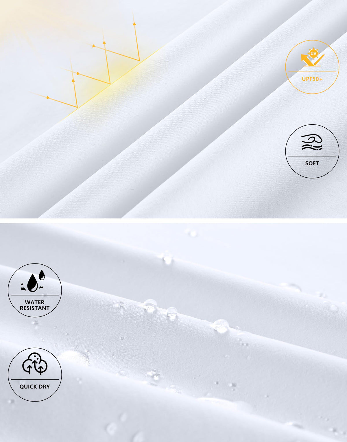 Soothfeel shorts 7 inch inseam option in white for varied heights